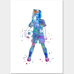 Girl Soccer Player Posters and Art